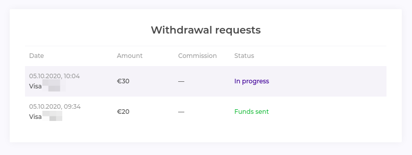 How To Check Withdrawal Status