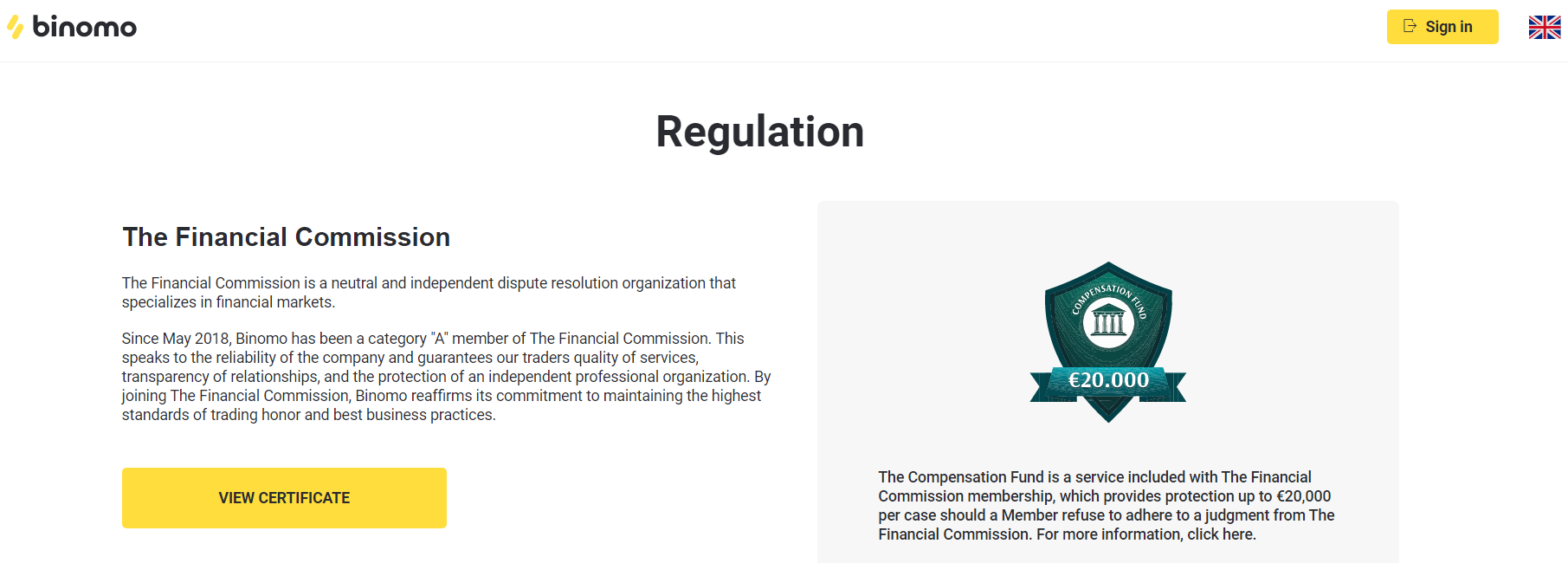 Regulation by International Financial Commission