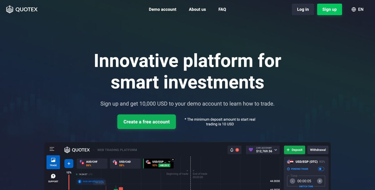 Quotex website